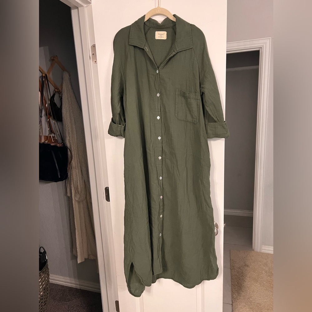 9seed Vineyard Shirt Dress - NWOT